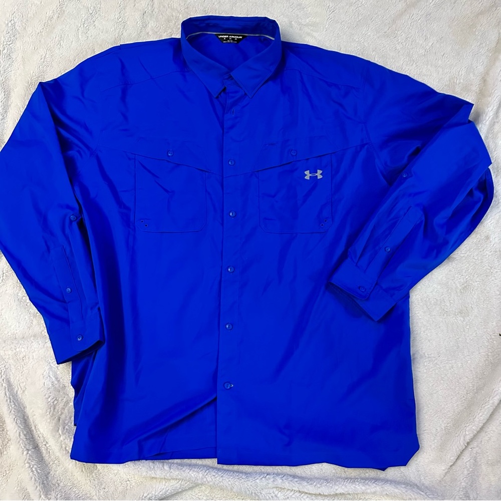Men’s 3XL under armour button up long sleeve t shirt